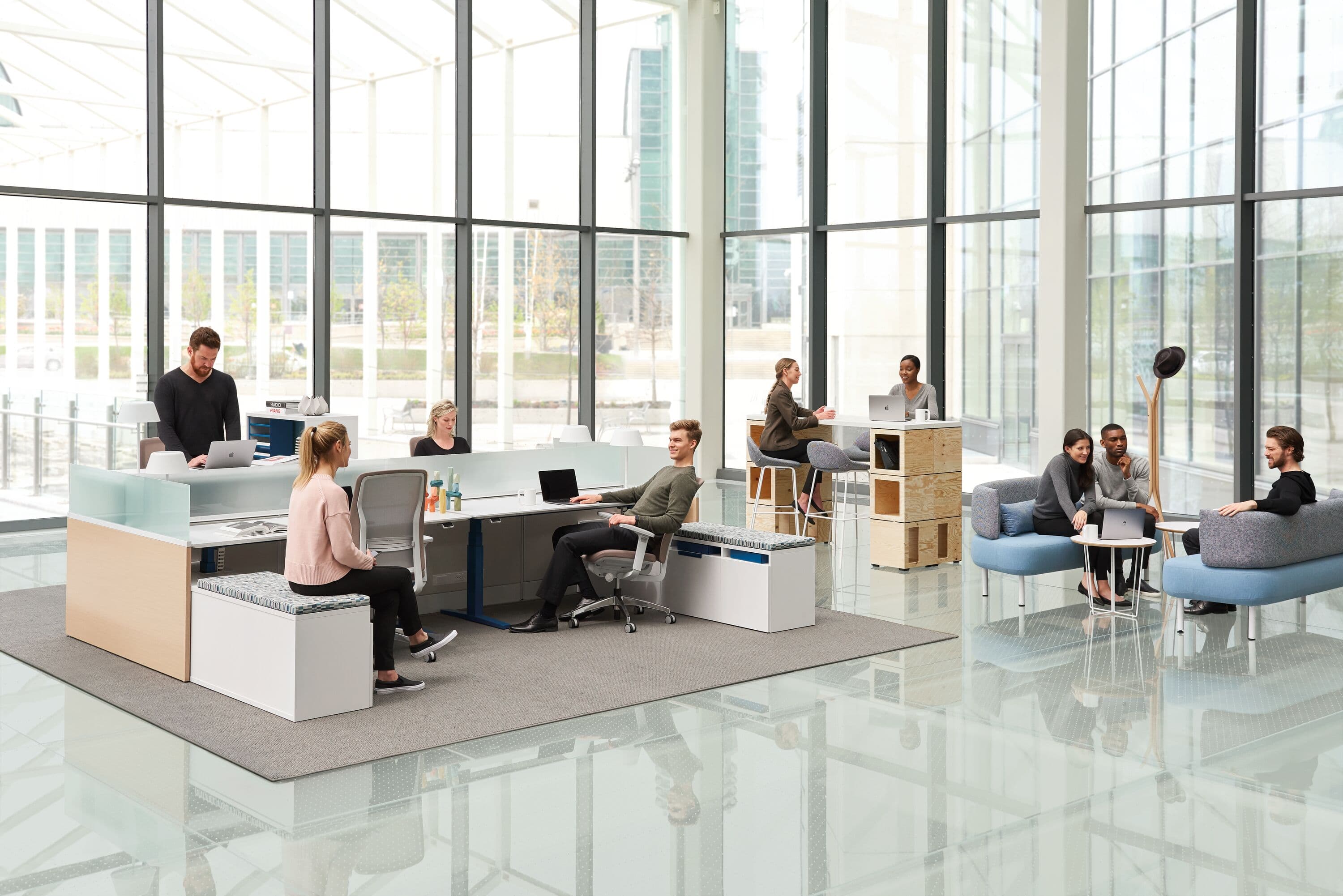 Leverage office furniture by Teknion