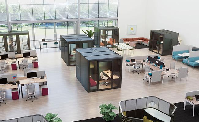 Privacy on Demand office furniture by teknion